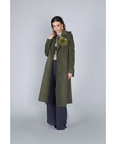 CafèNoir Cappotto Verde - Glamour Calzature