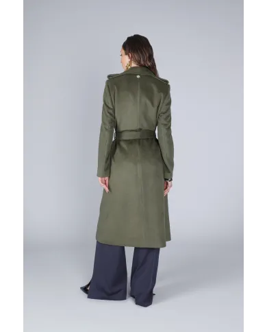 CafèNoir Cappotto Verde - Glamour Calzature CafèNoir Cappotto Verde - Glamour Calzature