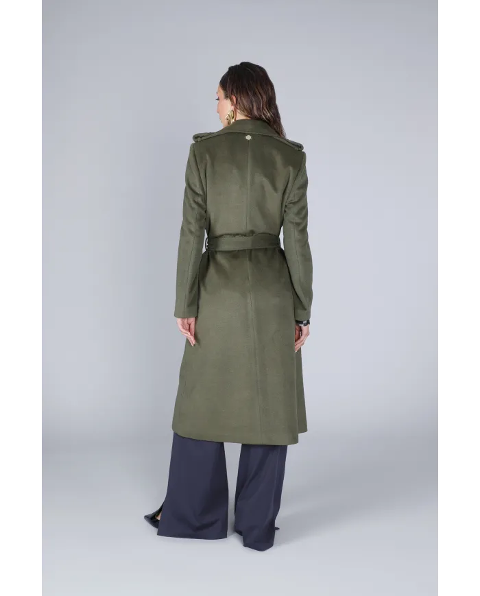 CafèNoir Cappotto Verde - Glamour Calzature