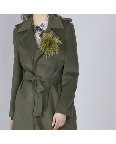 CafèNoir Cappotto Verde - Glamour Calzature CafèNoir Cappotto Verde - Glamour Calzature