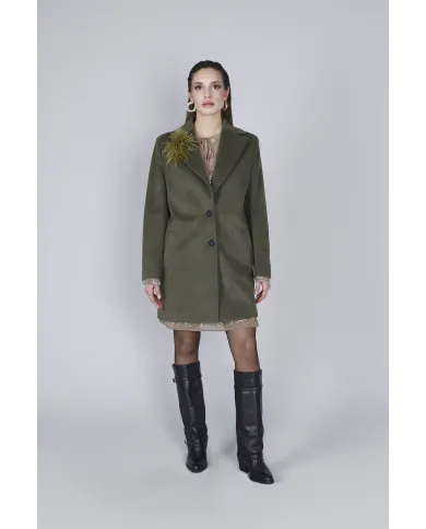 CafèNoir Cappotto Verde - Glamour Calzature CafèNoir Cappotto Verde - Glamour Calzature