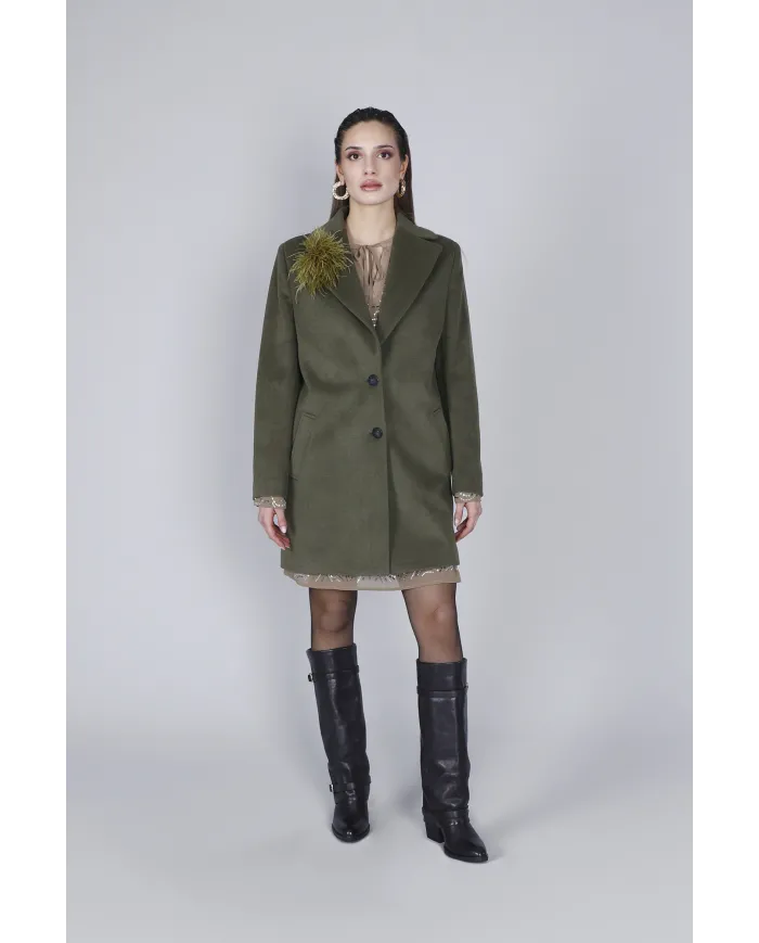 CafèNoir Cappotto Verde - Glamour Calzature