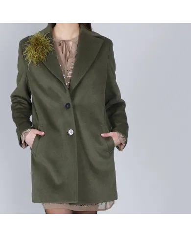 CafèNoir Cappotto Verde - Glamour Calzature CafèNoir Cappotto Verde - Glamour Calzature