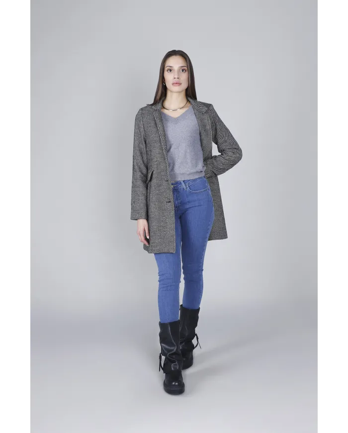 CafèNoir Cappotto Grigio - Glamour Calzature