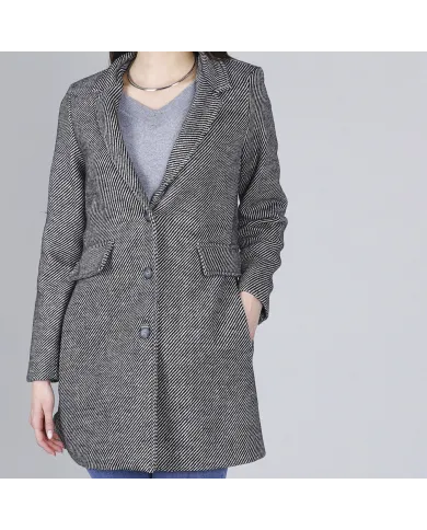 CafèNoir Cappotto Grigio - Glamour Calzature CafèNoir Cappotto Grigio - Glamour Calzature