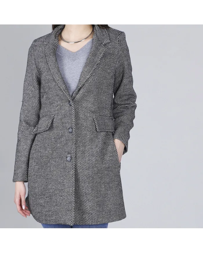 CafèNoir Cappotto Grigio - Glamour Calzature