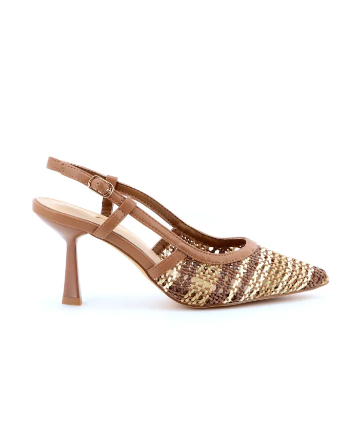 KEYS Slingback Cuoio