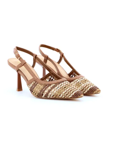 KEYS Slingback Cuoio