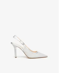 Nero Giardini Slingback Argento