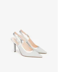 Nero Giardini Slingback Argento