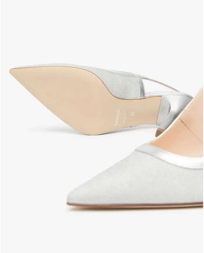 Nero Giardini Slingback Argento