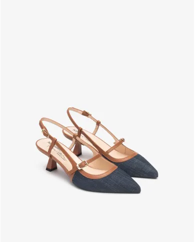 Nero Giardini Slingback Blu