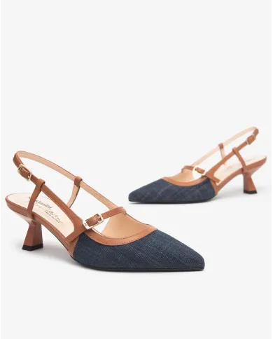 Nero Giardini Slingback Blu