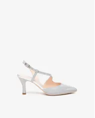 Nero Giardini Slingback Argento