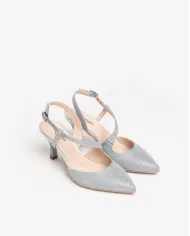 Nero Giardini Slingback Argento