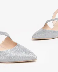 Nero Giardini Slingback Argento