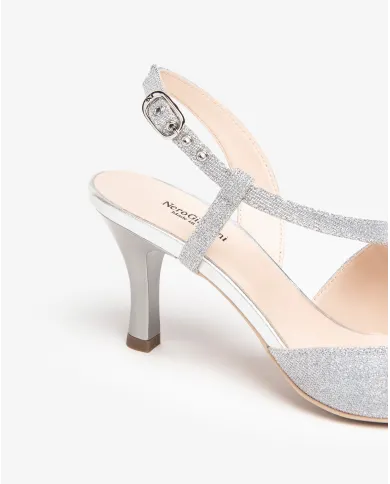Nero Giardini Slingback Argento