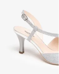 Nero Giardini Slingback Argento