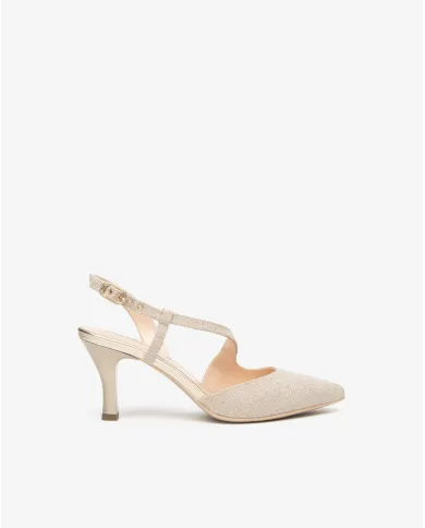 Nero Giardini Slingback Platino