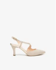 Nero Giardini Slingback Platino