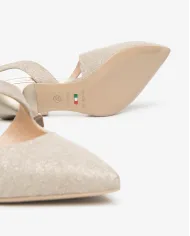 Nero Giardini Slingback Platino