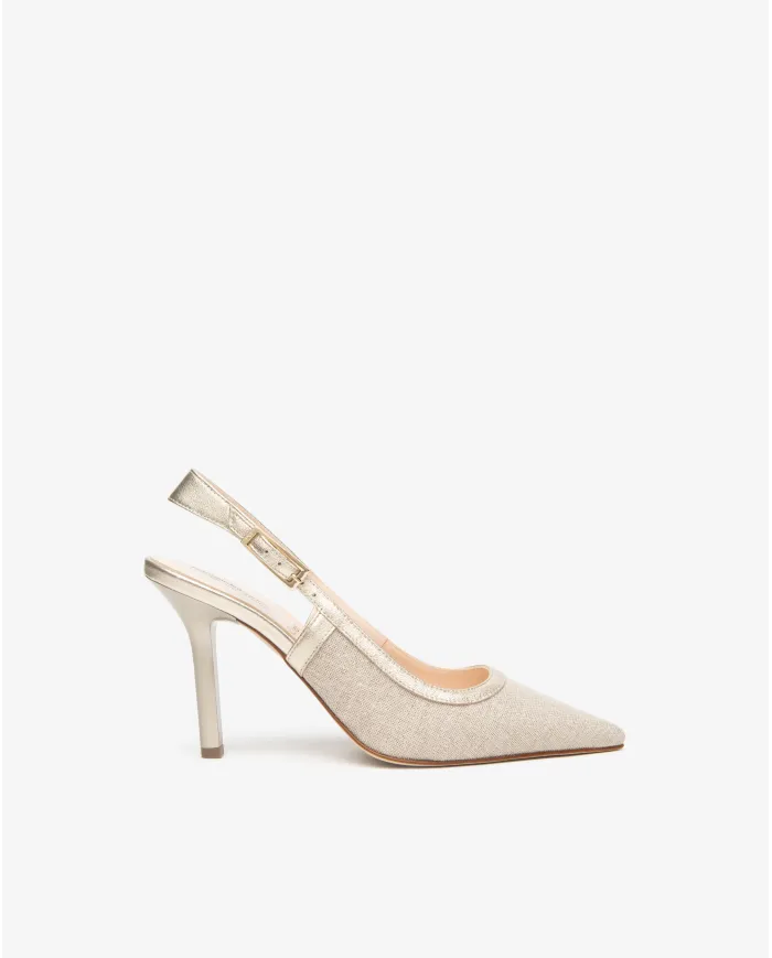 Nero Giardini Slingback Platino