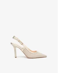 Nero Giardini Slingback Platino