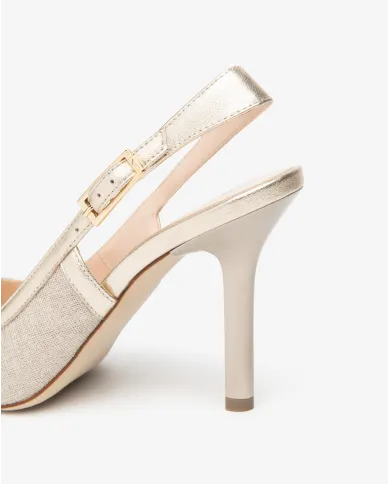 Nero Giardini Slingback Platino