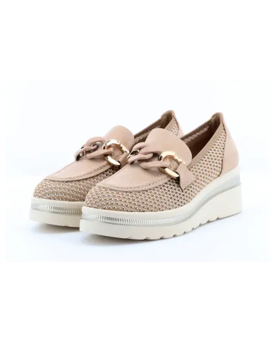 Cinzia Soft Mocassino Cipria