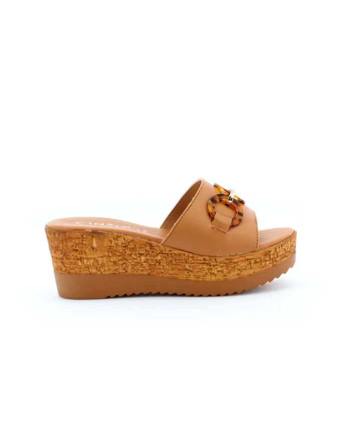 Cinzia Soft Ciabatta Cuoio