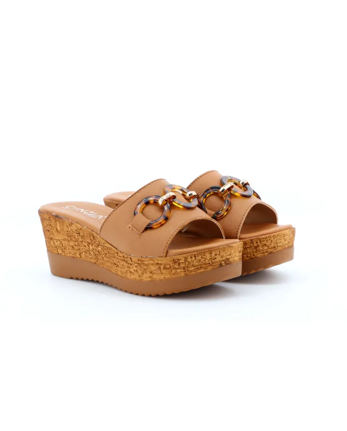 Cinzia Soft Ciabatta Cuoio