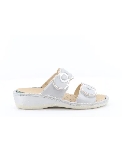 Cinzia Soft Ciabatta Argento