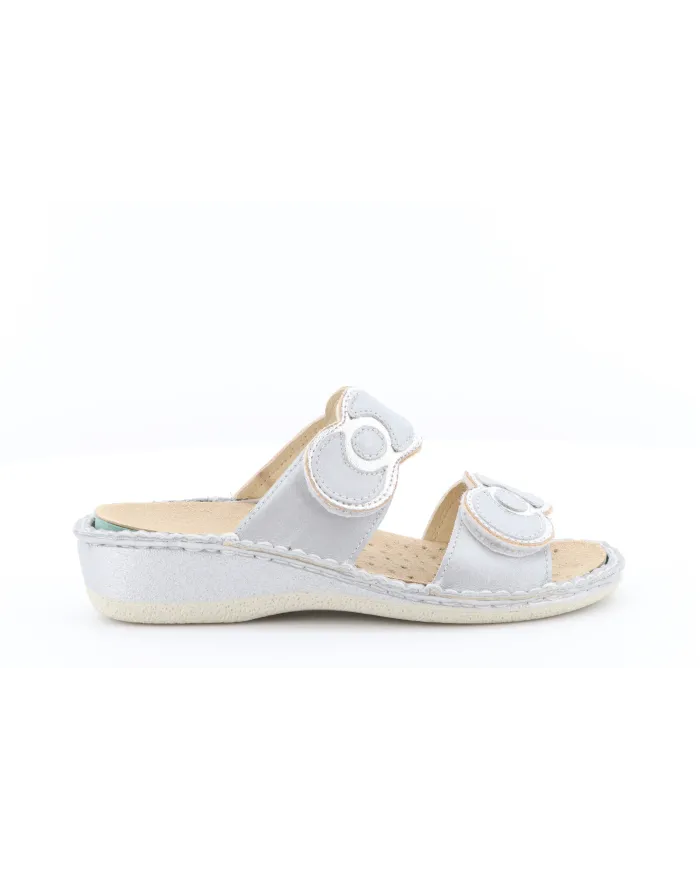 Cinzia Soft Ciabatta Argento