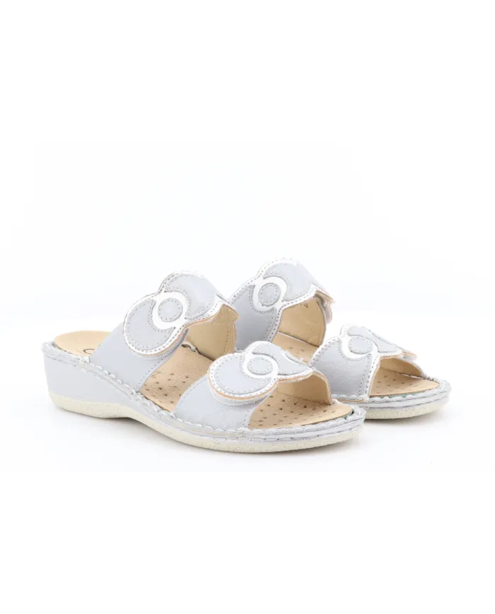 Cinzia Soft Ciabatta Argento