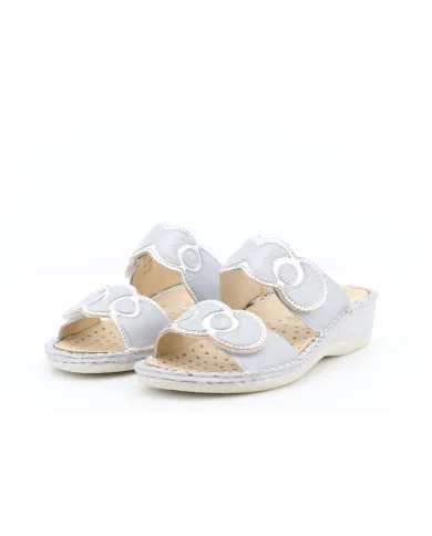 Cinzia Soft Ciabatta Argento