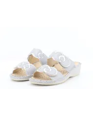 Cinzia Soft Ciabatta Argento