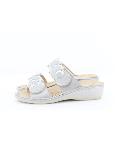 Cinzia Soft Ciabatta Argento