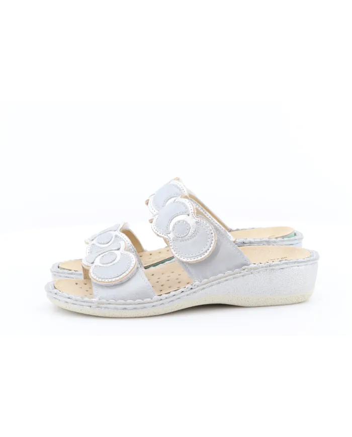 Cinzia Soft Ciabatta Argento