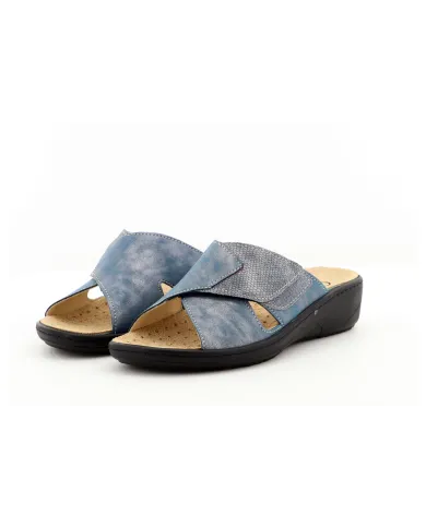 Cinzia Soft Ciabatta Blu