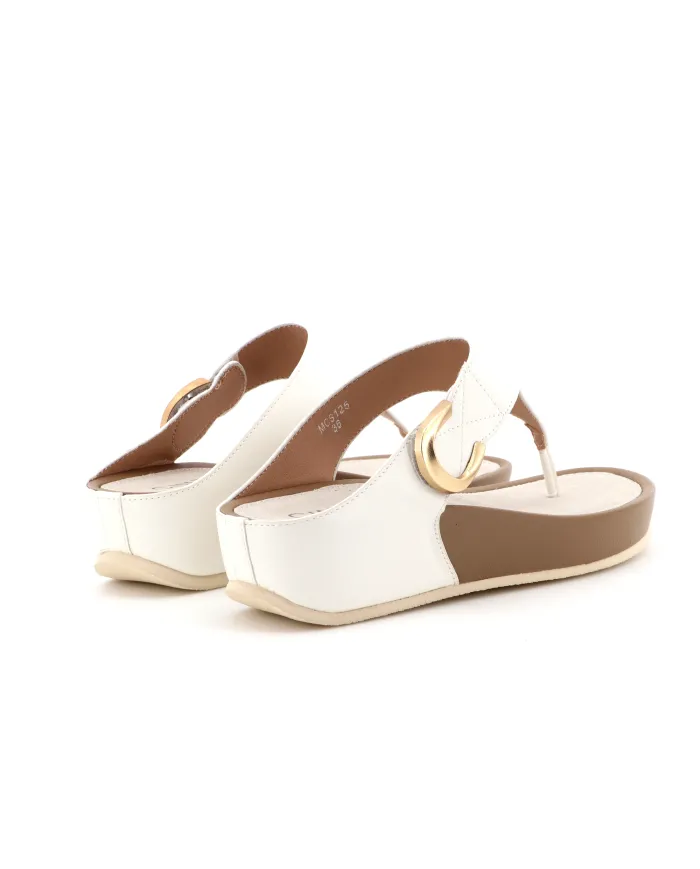 Cinzia Soft Infradito Bianco