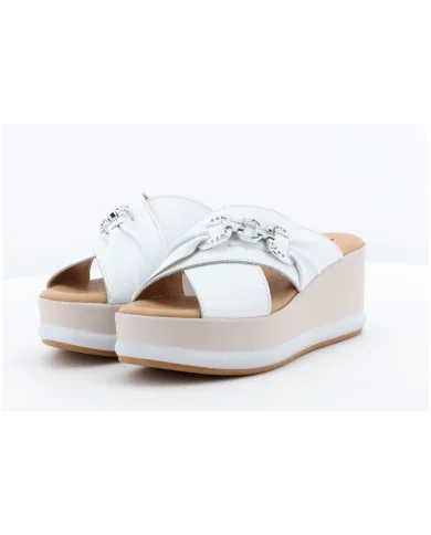 Cinzia Soft Ciabatta Bianco