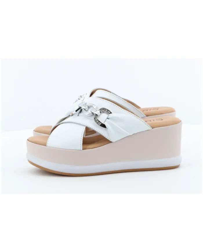 Cinzia Soft Ciabatta Bianco