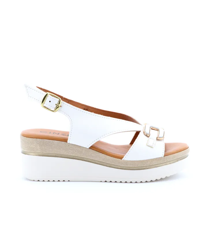 Cinzia Soft Sandalo Bianco