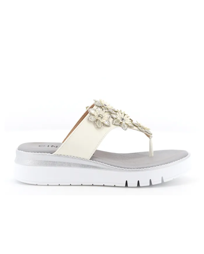 Cinzia Soft Infradito Bianco