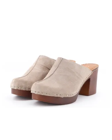 Cinzia Soft Sabot Taupe
