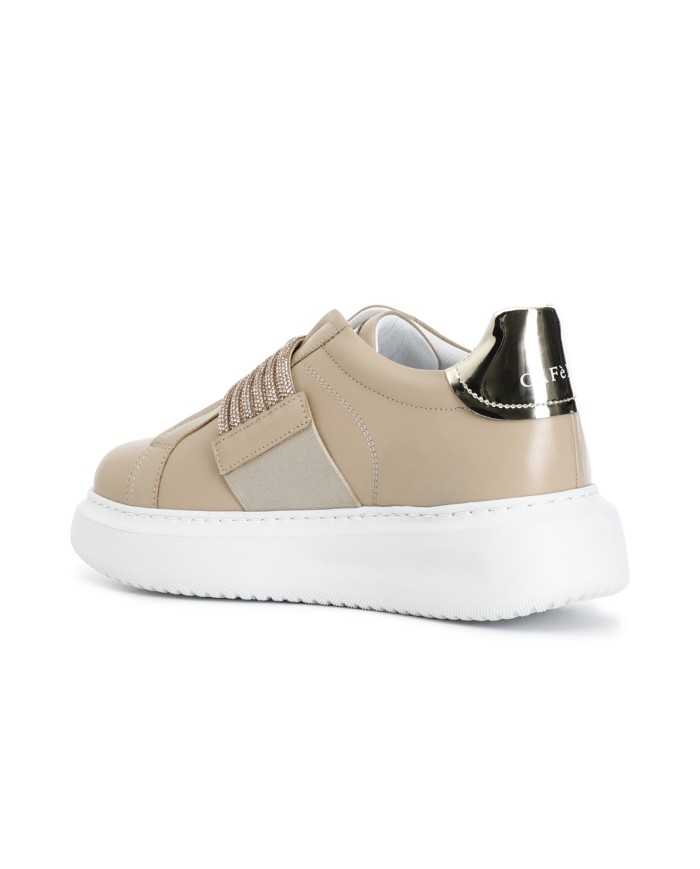 CafèNoir Sneakers Beige - Glamour Calzature
