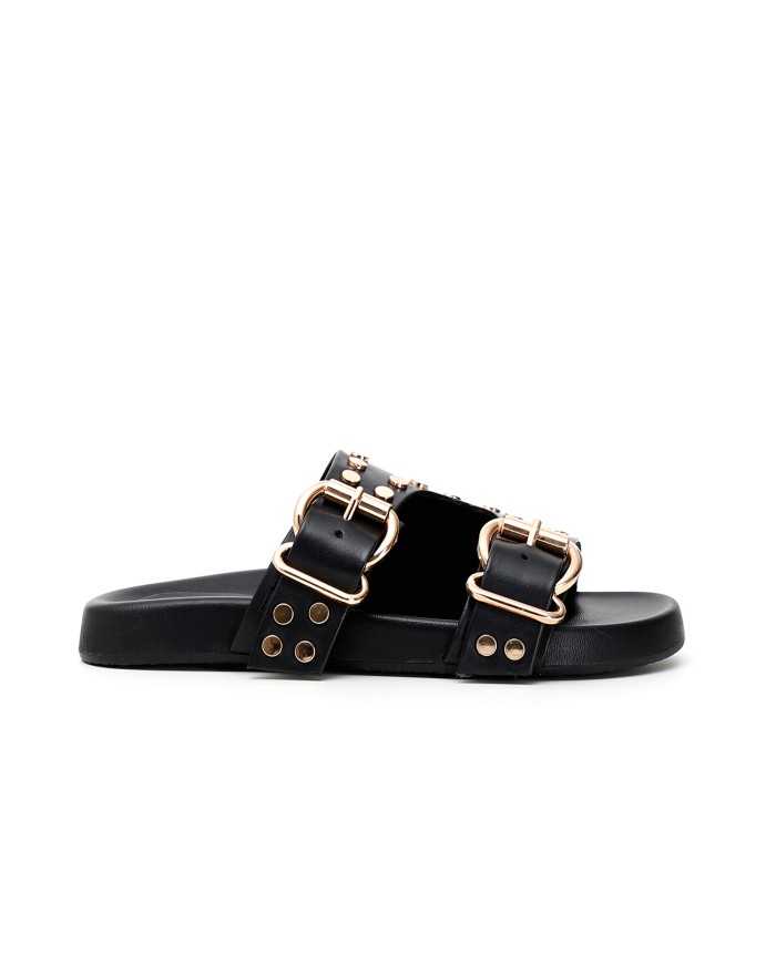 CafèNoir Ciabatta Nero - Glamour Calzature