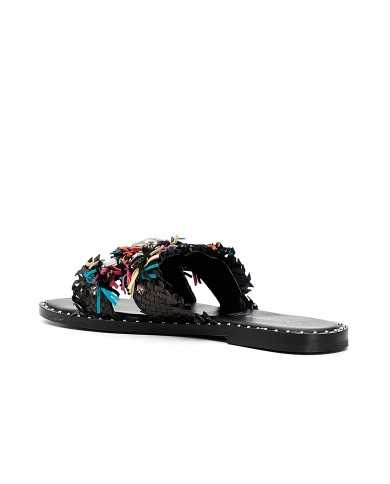 CafèNoir Ciabatta Nero - Glamour Calzature