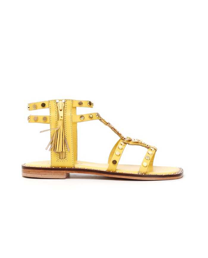 CafèNoir Sandalo Pelle Giallo - Glamour Calzature CafèNoir Sandalo Pelle Giallo - Glamour Calzature