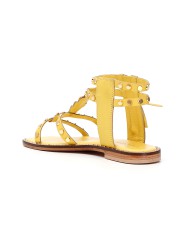 CafèNoir Sandalo Pelle Giallo - Glamour Calzature